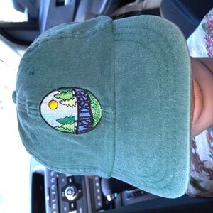 WALDSEE Embroidered Logo Leather Strapback Hat Cap